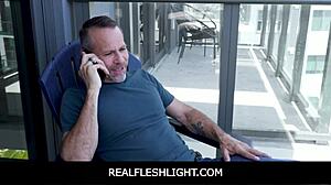 Stepdaughter connects through free use fleshlight play