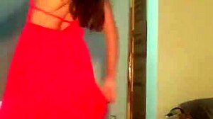 The beautiful Latina Vicky's sensual solo performance