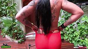 outdoor anal creampie surprise