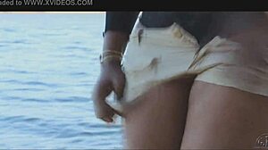 Mature African American MILF gets a softcore booty treatment