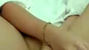 Hot Brunette Shows Pussy on Webcam Masturbating