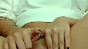 Hot Brunette Shows Pussy on Webcam Masturbating