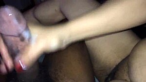 she chats about that big black cock unleashing a heavy cumshot