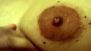 filipina woman masturbates with fingering on big tits