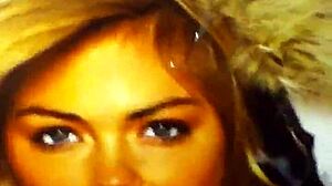 Bold Intense Facial Cumshot on Kate Upton's Face by Big Cock