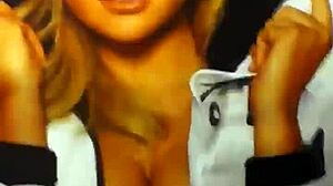 Bold Intense Facial Cumshot on Kate Upton's Face by Big Cock