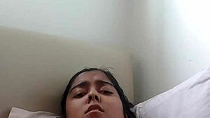 Fay explores self-pleasure techniques