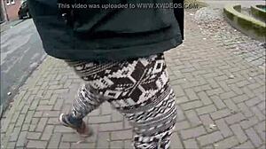 Exciting Norwegian Legging Fetish In Outdoor Setting!