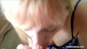 i'm an amateur blonde giving a blow job for my boyfriend pov