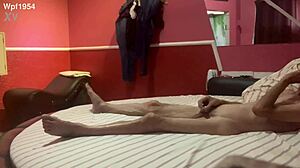 This couple is doing front and back masturbation in their amateur video.