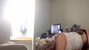 Interracial threesome with big tits MILF and amateur babe