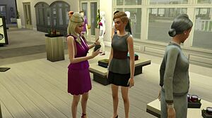 Interracial action with a huge black cock in 3D hentai