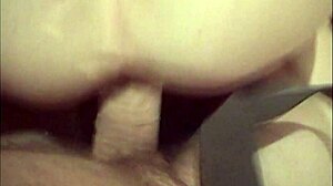 Big ass on the sofa gets anal fucking