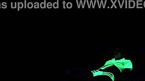 dayanara fucks in pov black light scene