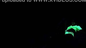 dayanara fucks in pov black light scene