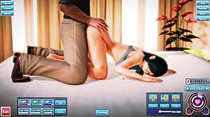 i watch busty black haired anime girl in intimate hentai scene