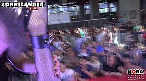 Fucking Blonde Teen in Madrid with Deepthroat and Cum