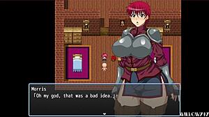 Knightess Rebecca faces challenges in this hentai game episode.