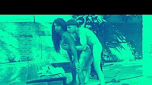 latina couple's public crossdressing sex adventure