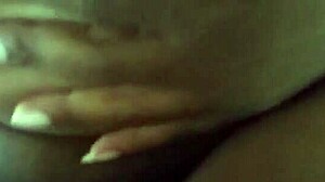 ebony amateur pussy play session