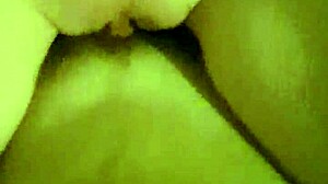 She squirts and orgasms on my big monster cock during an intense massage session with detailed actions.