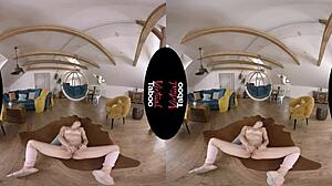 Virtual Taboo - Blonde Spreads Legs Wide in POV