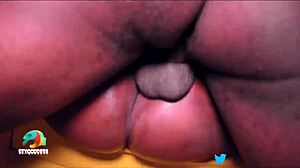 Amara shows off her big ass