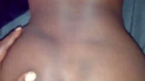 Ebony Green Hair Freak Bends Over For Monster Cock