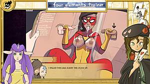 katara gives a handjob in avatar hentai