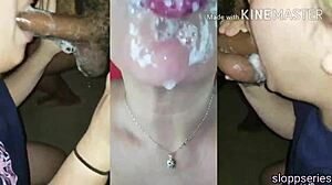 Intense Sloppy Sucking With Spitting