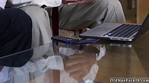 shaved teen ivy bends over showing big tits and ass!