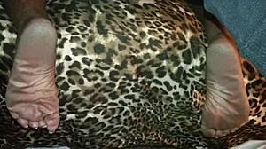 curly babe bent over for intense doggystyle on camera