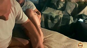 Amateur Couple Films Verification Video In Doggystyle Bent Over Position With Intense Action