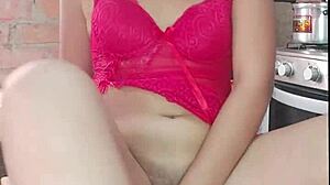 Beautiful Latina Can't Resist Masturbating With Kitchen Item?