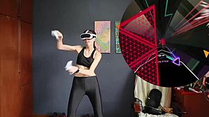 New lesbian workout experience in VR
