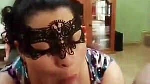 Watch This Deepthroat Blowjob With Mask!