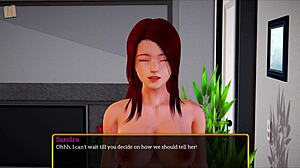 Amateur PC gameplay with a redhead beauty