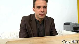 Amateur gay men engage in passionate homosexual sex