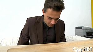 Amateur gay men engage in passionate homosexual sex