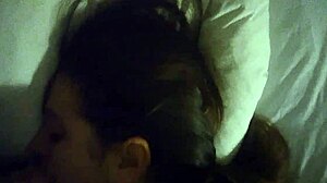 Latina Takes Hung Cock Deep.