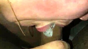 white girl gives sloppy blowjob during casual hangout