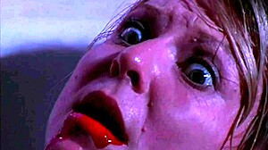 Blonde undresses and screams in sexy nude bath!