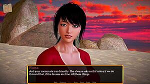 Experience a game walkthrough of a visual novel with erotic content
