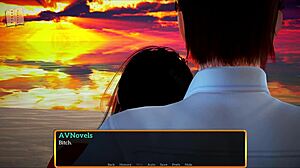 Experience a game walkthrough of a visual novel with erotic content