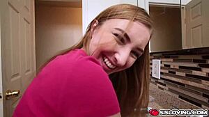 Gracie mae green gave stepbro a blowjob