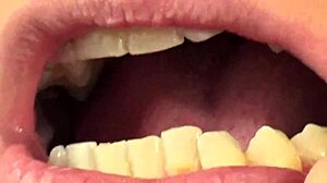 fifi foxx casually munches gummy bears in close-up mouth vore