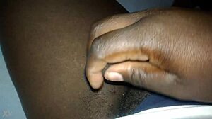 watch this hot cumshot on her face after sucking that big cock