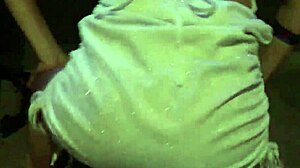 Young woman exhibits exhibitionism proudly in sexy display