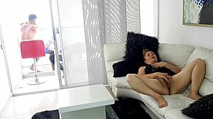 I Caught My Horny Stepmom Masturbating And Licked Her Shaved Pussy