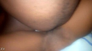 banging this amateur african slut's pussy in homemade group scene.